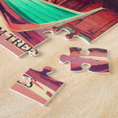 Hawaii eiland tropische zonsondergang palmboom Sou Legpuzzel (Zijkant)