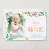 Hawaii Eilanden 1e verjaardag van de meisjespartij Kaart (Voorkant)