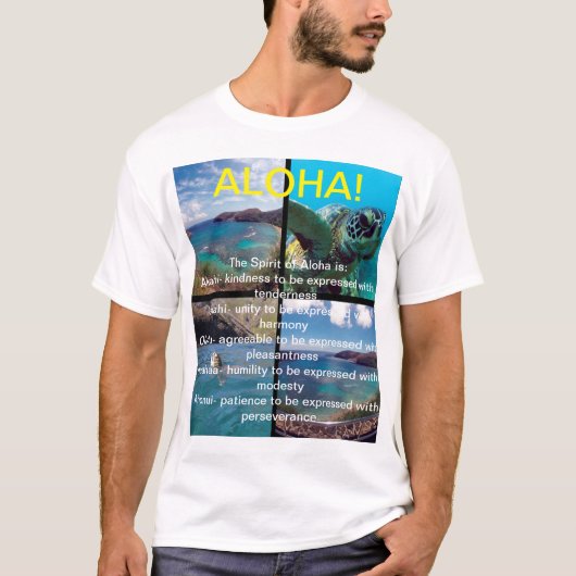 Hawaii-eilanden Aloha T-shirt (Voorkant)
