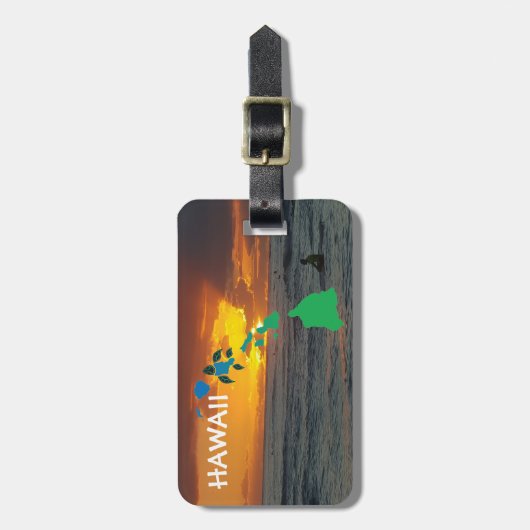 Hawaii-eilanden Bagagelabel (Voorkant verticaal)