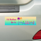 Hawaii-eilanden Bumpersticker (Op auto)