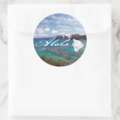 Hawaii eilanden en Hanauma Bay Ronde Sticker (Tas)