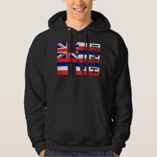 Hawaii-eilanden Hawaiian-vlaggenstrand Hoodie