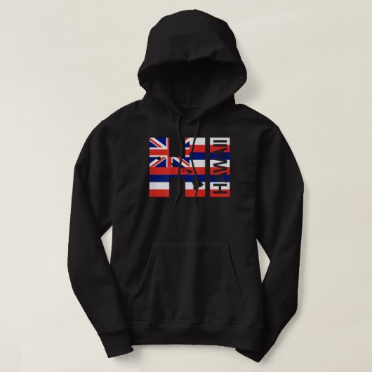 Hawaii-eilanden Hawaiian-vlaggenstrand Hoodie (Design voorkant)