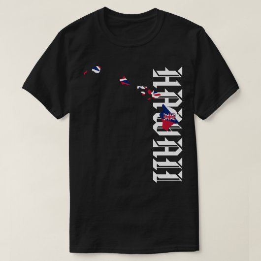 HAWAII EILANDEN HI Vlag T-shirt (Design voorkant)