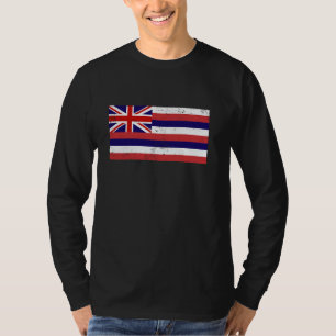 Hawaii-eilanden Noodvlag Aloha-staat Honolul T-shirt