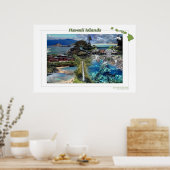 Hawaii-eilanden Poster (Keuken)