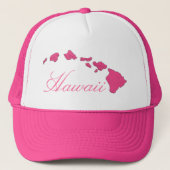 Hawaii eilanden roze witte pet (Voorkant)