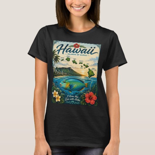 Hawaii-eilanden T-shirt (Voorkant)