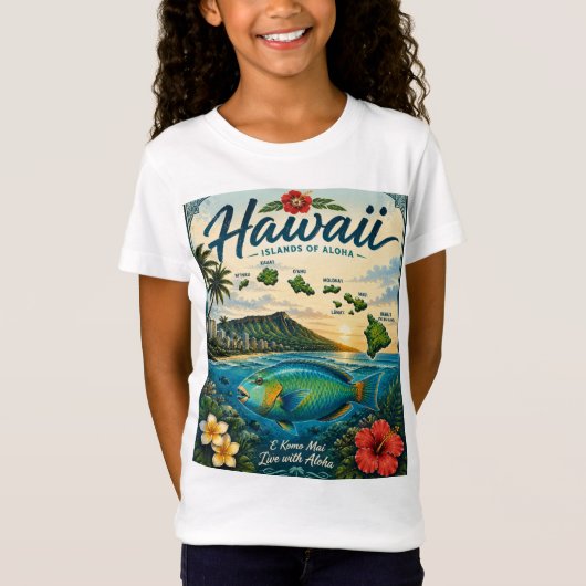 Hawaii-eilanden T-shirt (Voorkant)