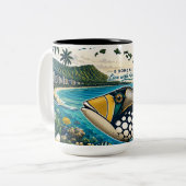 Hawaii-eilanden Tweekleurige Koffiemok (Voorkant links)