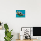 Hawaii-eilanden Zeeschildpad Poster (Thuiskantoor)