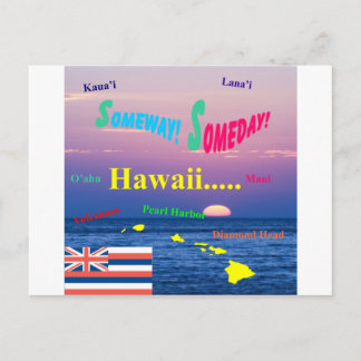 Hawaii ergens ooit briefkaart