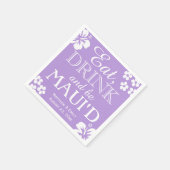 Hawaii eten, Drinken en zijn Maui 'd bruiloft serv Servet (Hoek)