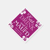 Hawaii eten, Drinken en zijn Maui 'd bruiloft serv Servet (Hoek)