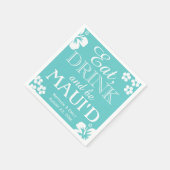 Hawaii eten, Drinken en zijn Maui 'd bruiloft serv Servetten (Hoek)