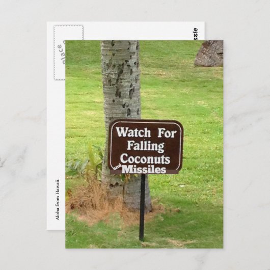 Hawaii False Missile Warning Scare 2018 Briefkaart (Voorkant / Achterkant)