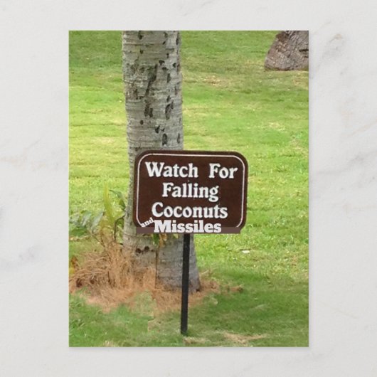 Hawaii False Missile Warning Scare 2018 Briefkaart (Voorkant)