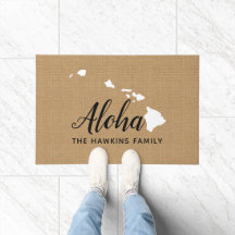 Hawaii Familie Monogram Voormat