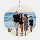 Hawaii Familie Vakantie Kerst Ornament (Achterkant)