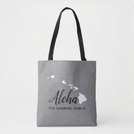 Hawaii Family Monogram State Canvas tas