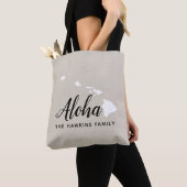 Hawaii Family Monogram State Canvas tas (Dichtbij)