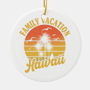 Hawaii Family Vacation 2022 Souvenir Gift Keramisch Ornament