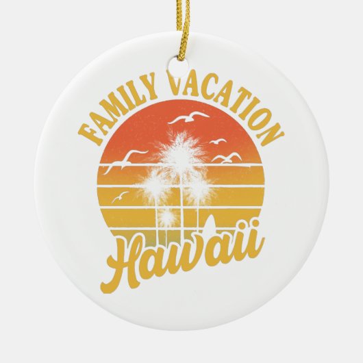 Hawaii Family Vacation 2022 Souvenir Gift Keramisch Ornament (Voorkant)