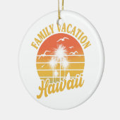 Hawaii Family Vacation 2022 Souvenir Gift Keramisch Ornament (Links)