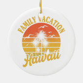 Hawaii Family Vacation 2022 Souvenir Gift Keramisch Ornament (Achterkant)