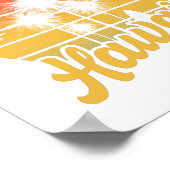 Hawaii Family Vacation 2022 Souvenir Gift Poster (Hoek)