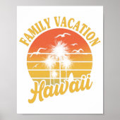 Hawaii Family Vacation 2022 Souvenir Gift Poster (Voorkant)