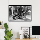 Hawaii Festival Float met Yale Pennant 1912 Poster (Thuiskantoor)