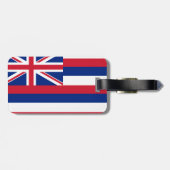 Hawaii Flag Bagagelabel (Achterkant horizontaal)
