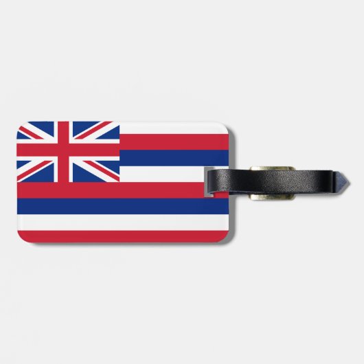 Hawaii Flag Bagagelabel (Achterkant horizontaal)