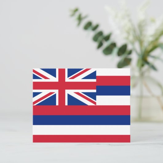 Hawaii Flag Briefkaart (Staand voorkant)