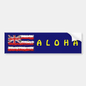 HAWAII FLAG BUMPERSTICKER (Voorkant)