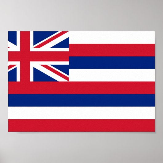 Hawaii Flag Poster (Voorkant)