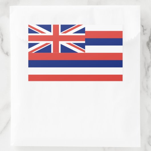 Hawaii Flag Rechthoekige Sticker (Tas)