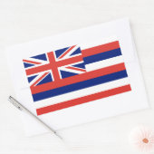 Hawaii Flag Rechthoekige Sticker (Envelop)