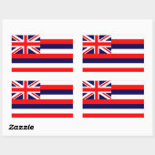 Hawaii Flag Rechthoekige Sticker (Vel)