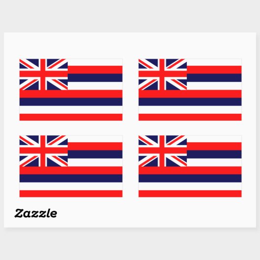Hawaii Flag Rechthoekige Sticker (Vel)
