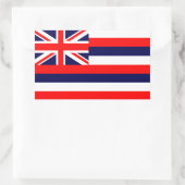 Hawaii Flag Rechthoekige Sticker (Tas)
