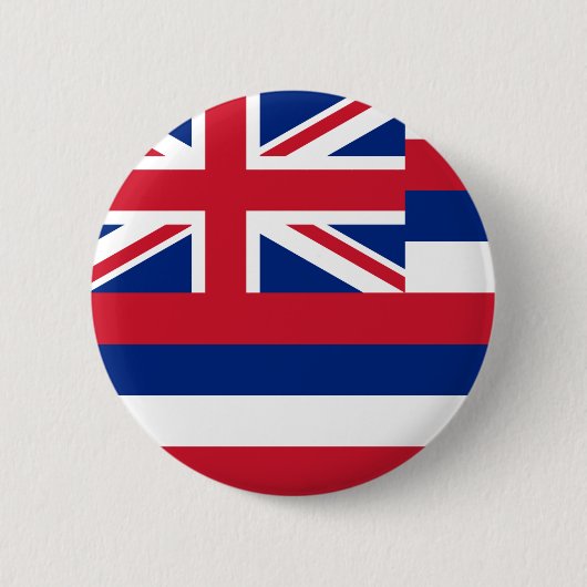 Hawaii Flag Ronde Button 5,7 Cm (Voorkant)