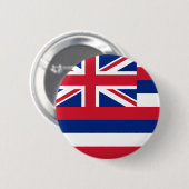 Hawaii Flag Ronde Button 5,7 Cm (Voorkant /achterkant)