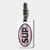 Hawaii Flag Standup Paddling Bagagelabel (Voorkant verticaal)