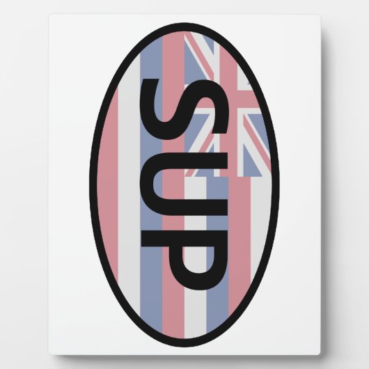 Hawaii Flag Standup Paddling Fotoplaat (Voorkant)