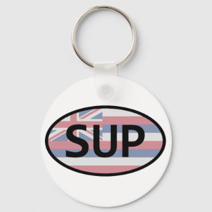 Hawaii Flag Standup Paddling Sleutelhanger