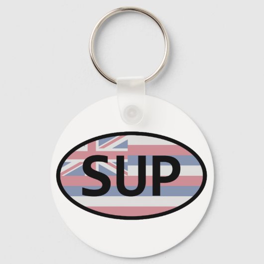 Hawaii Flag Standup Paddling Sleutelhanger (Voorkant)
