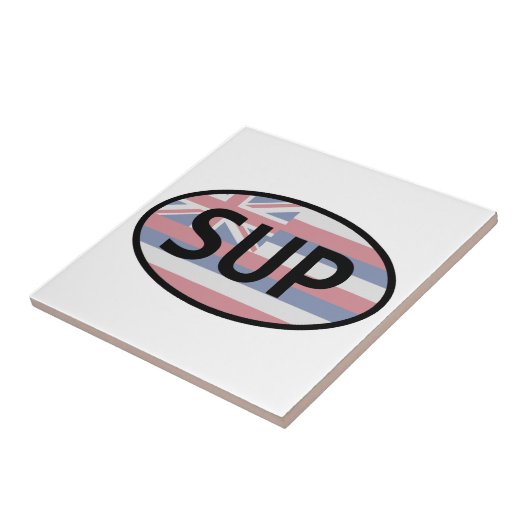 Hawaii Flag Standup Paddling Tegeltje (Zijkant)